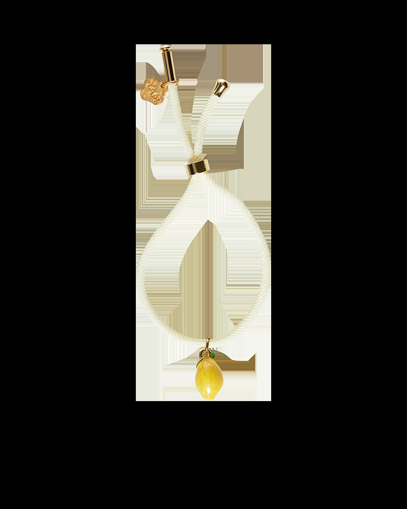 Y'am Capri Lemon cream bracelet