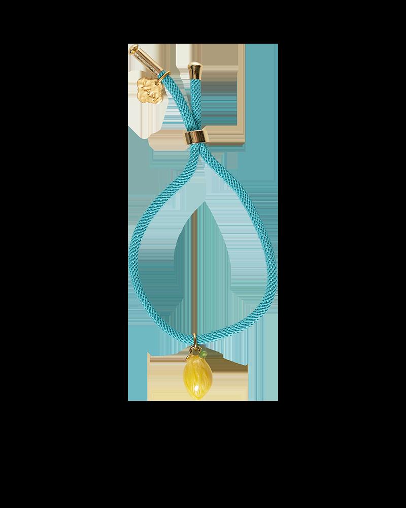 Y'am Capri Lemon light blue bracelet