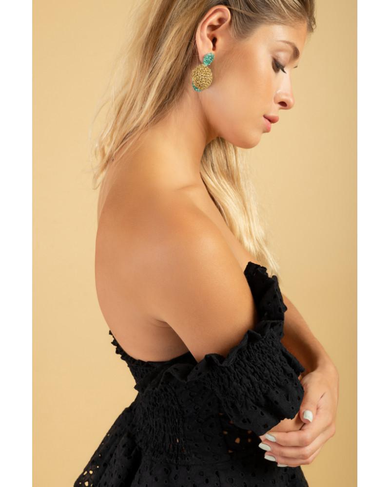 Y'am Capri Lemons Crochet Earrings (small Size)