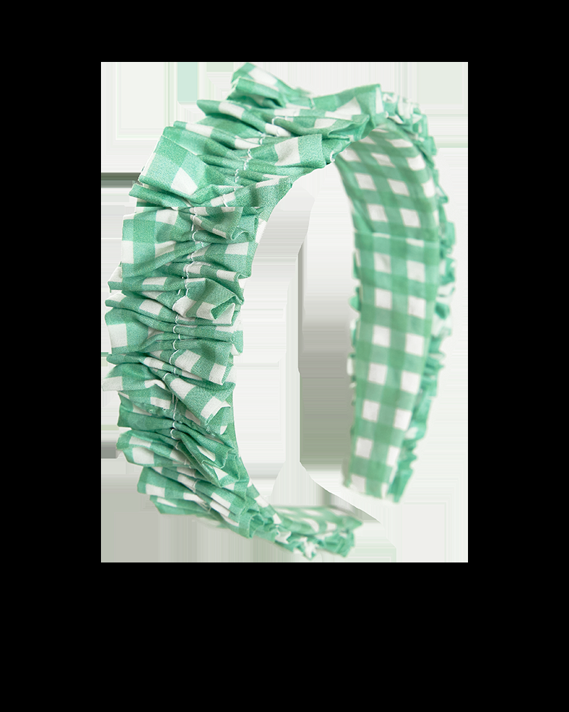 Y'am Capri Ruffled Headband Quadretti