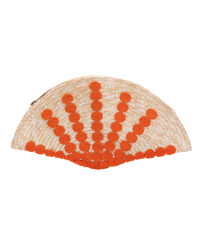 Y'am Capri Ventaglio Clutch Pavone