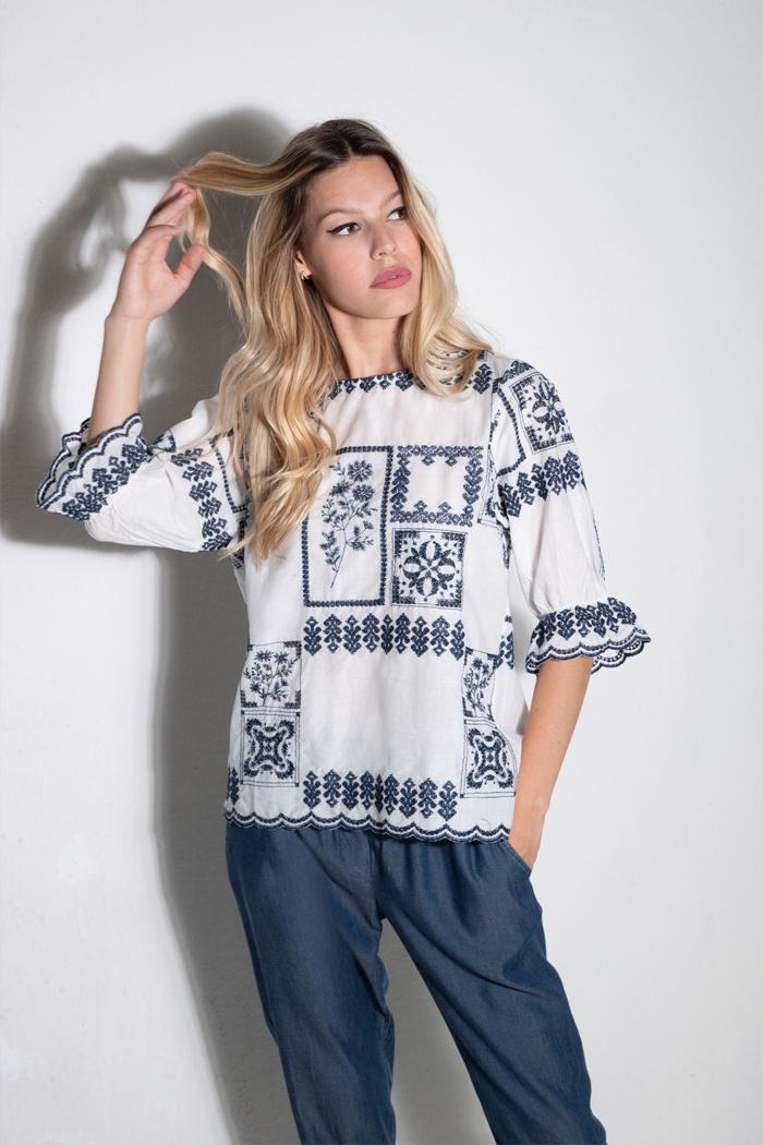 Z.O.E. Zone Of Embroidered BLUSA CODICE 25Z432 – ZOE FASHION