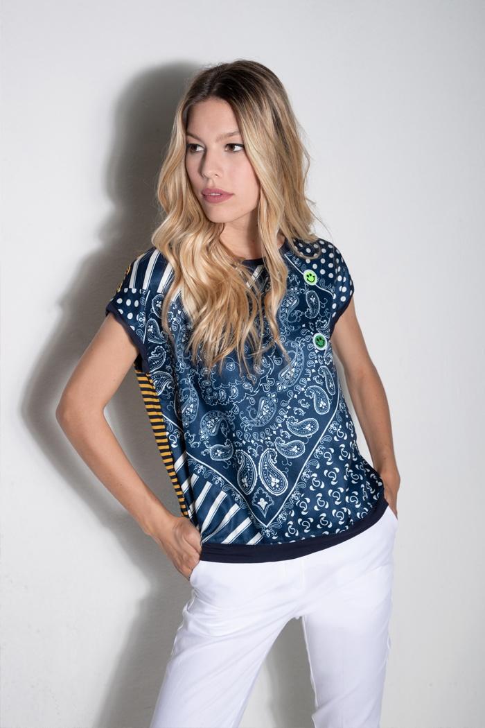 Z.O.E. Zone Of Embroidered T-SHIRT CODICE 68Z670 – ZOE FASHION