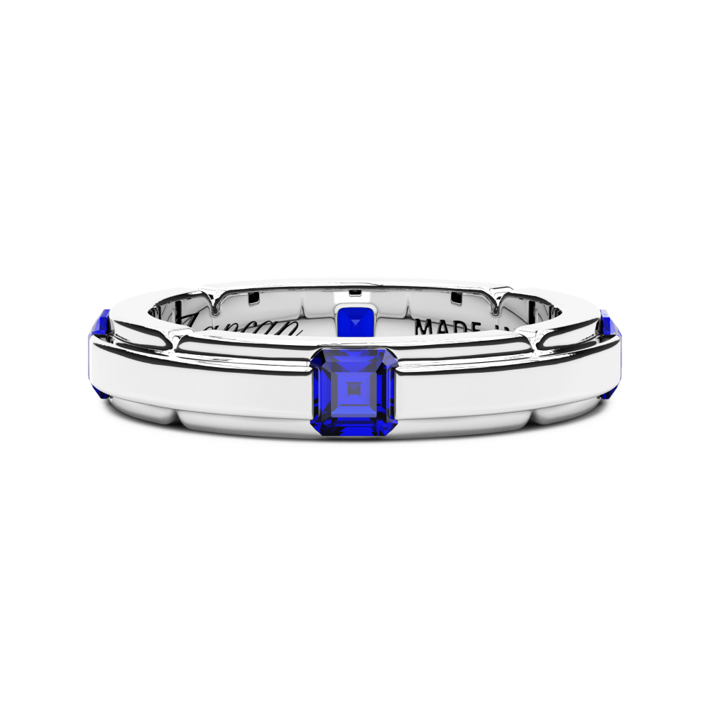 Zancan Anello a fascia Zancan in argento e pietre naturali