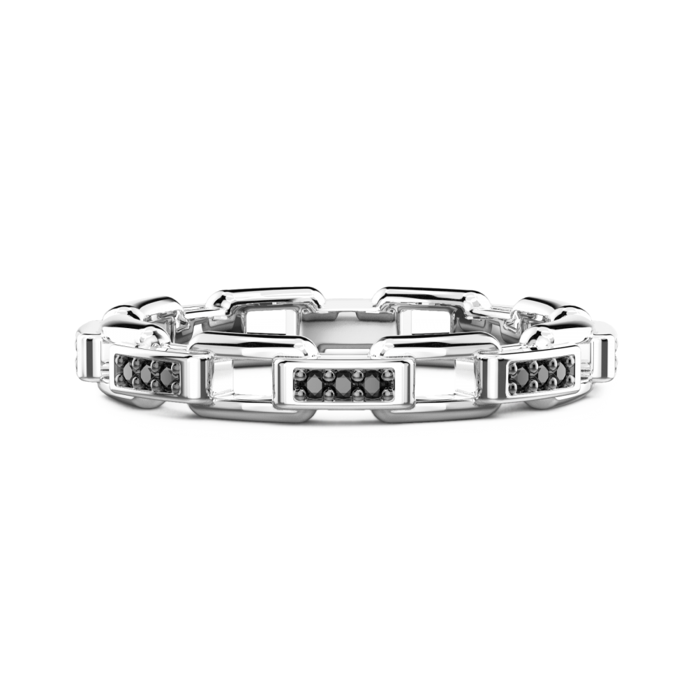 Zancan Anello a fascia Zancan in argento e pietre naturali