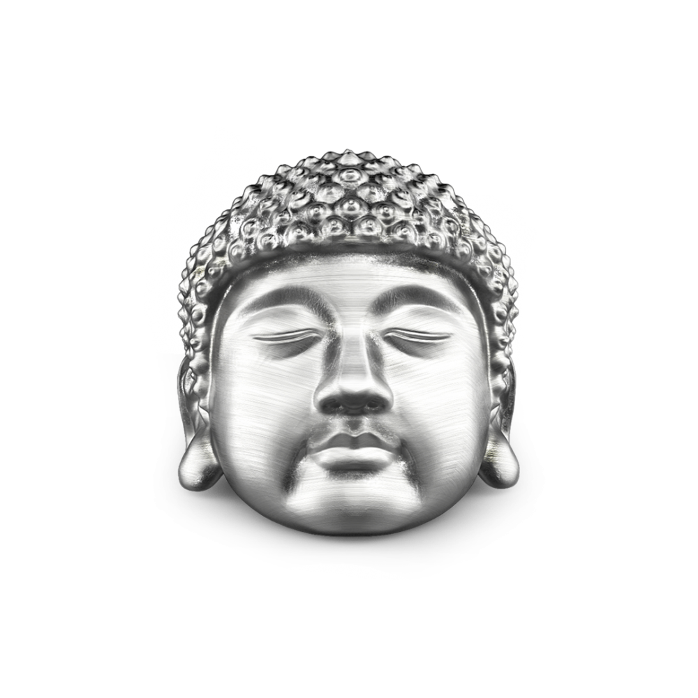 Zancan Anello Zancan Buddha in argento con finitura vintage