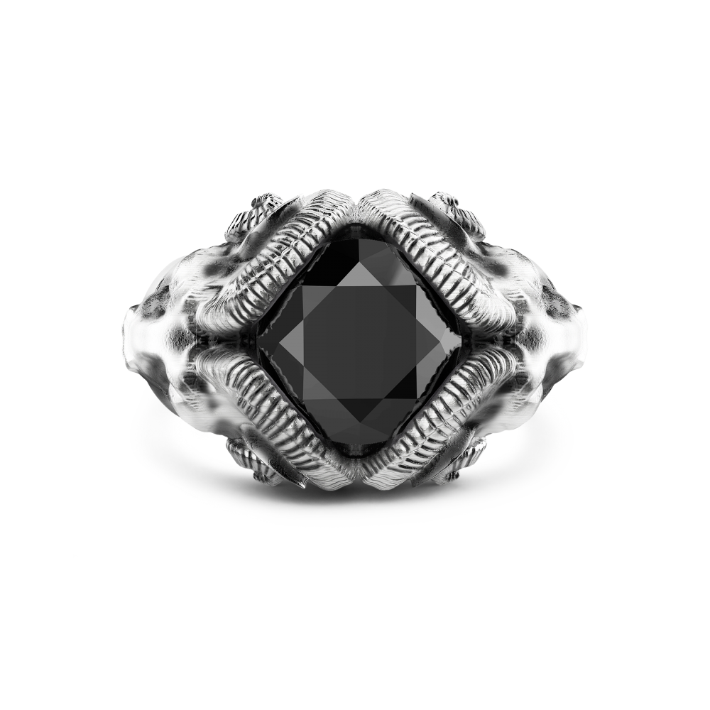 Zancan Anello Zancan Con Arieti Ed Onice In Argento