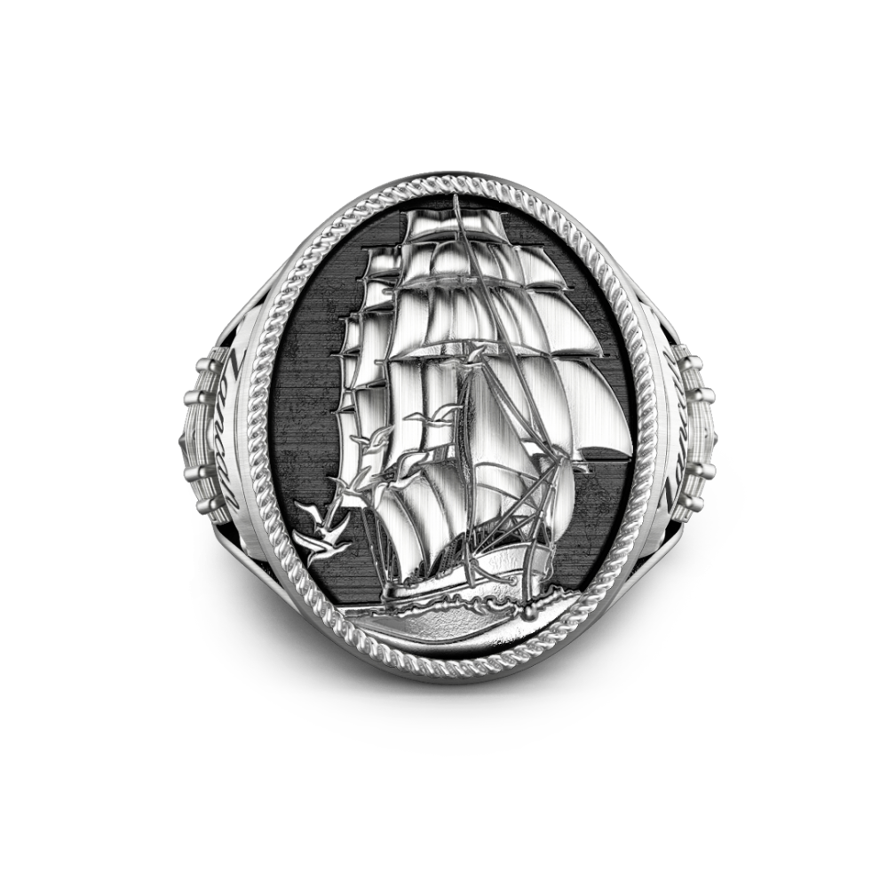 Zancan Anello Zancan in argento con finitura vintage