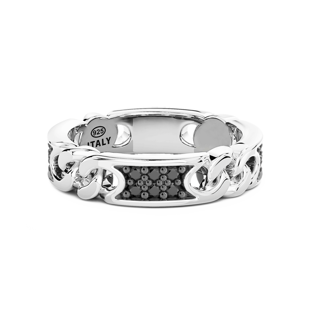 Zancan Anello Zancan in argento con groumette e pietre naturali