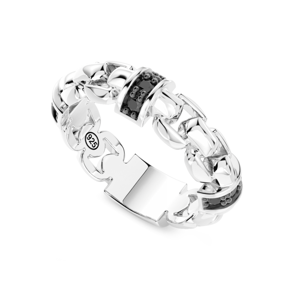 Zancan Anello Zancan In Argento Con Pietre Naturali