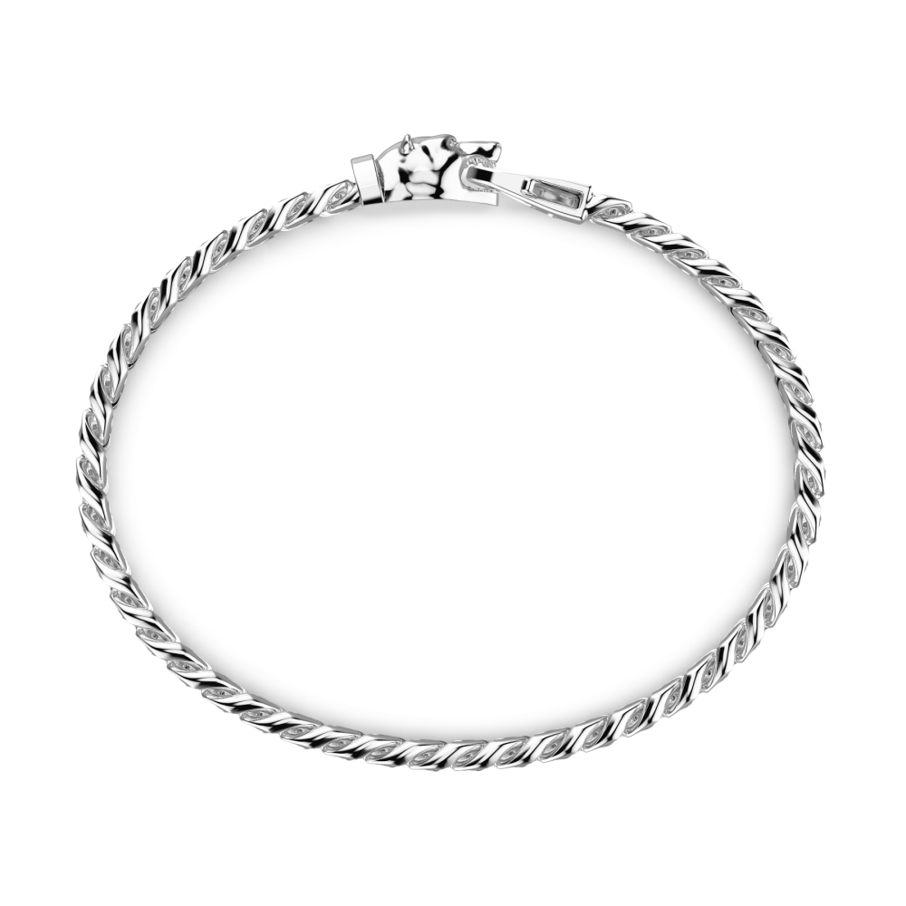 Zancan Bracciale A Grumetta Zancan In Argento Con Chiusura A Testa D'orso