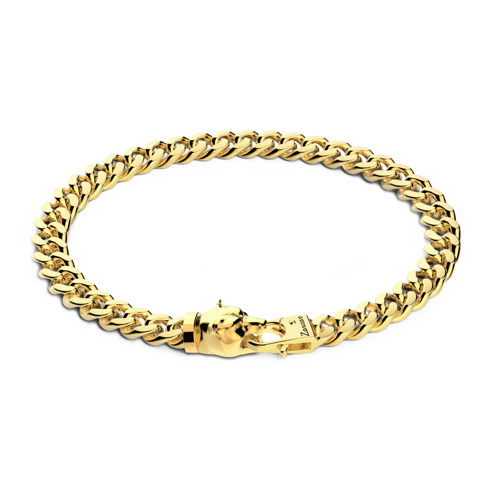 Zancan Bracciale a grumetta Zancan in argento con chiusura a testa d'orso