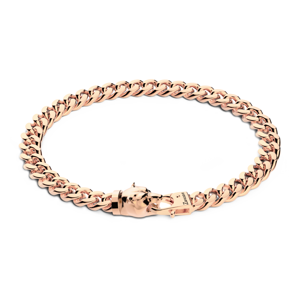 Zancan Bracciale a grumetta Zancan in argento con chiusura a testa d'orso