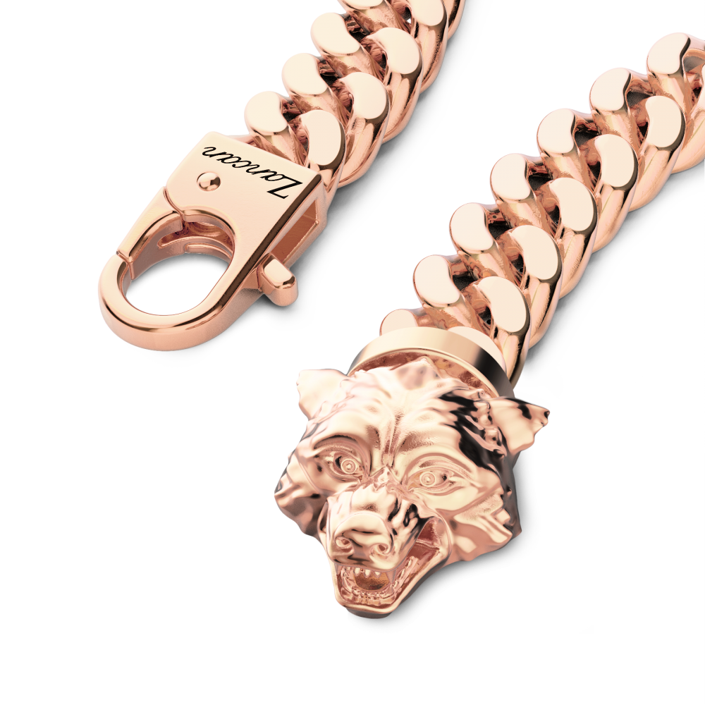 Zancan Bracciale A Grumetta Zancan In Argento Con Chiusura A Testa Di Lupo