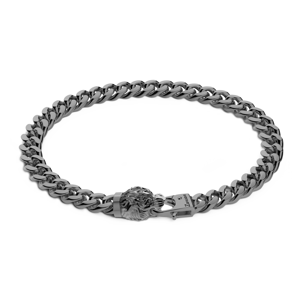 Zancan Bracciale a grumetta Zancan in argento con chiusura a testa di tigre