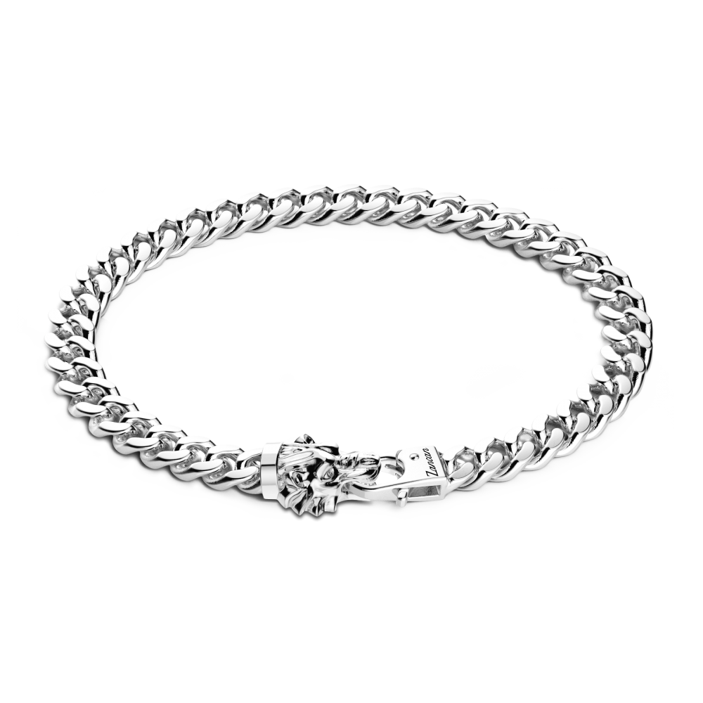 Zancan Bracciale a grumetta Zancan in argento con chiusura a testa di leone