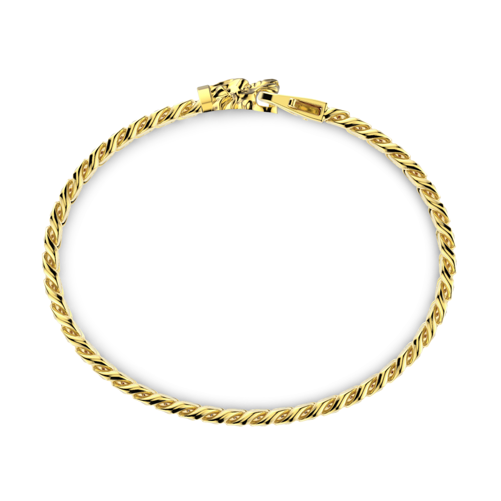 Zancan Bracciale A Grumetta Zancan In Argento Con Chiusura A Testa Di Leone