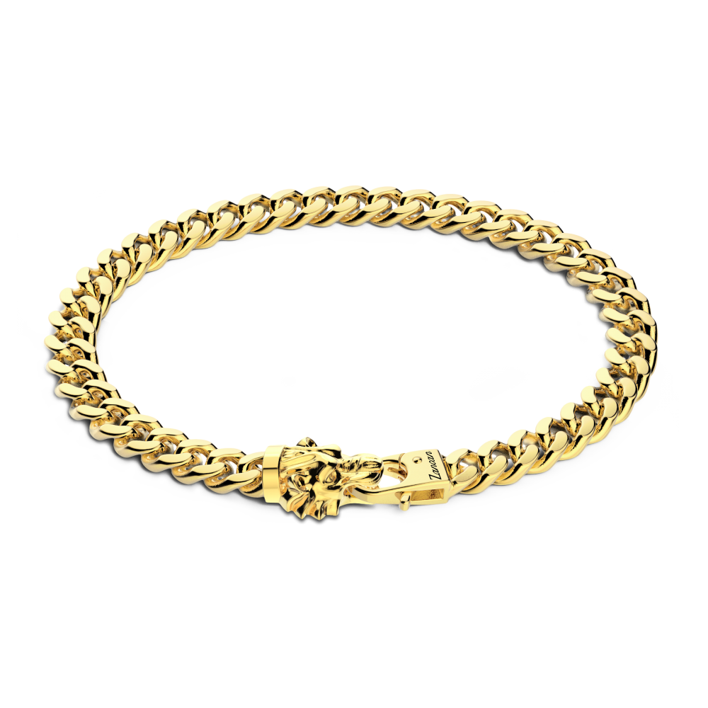 Zancan Bracciale a grumetta Zancan in argento con chiusura a testa di leone