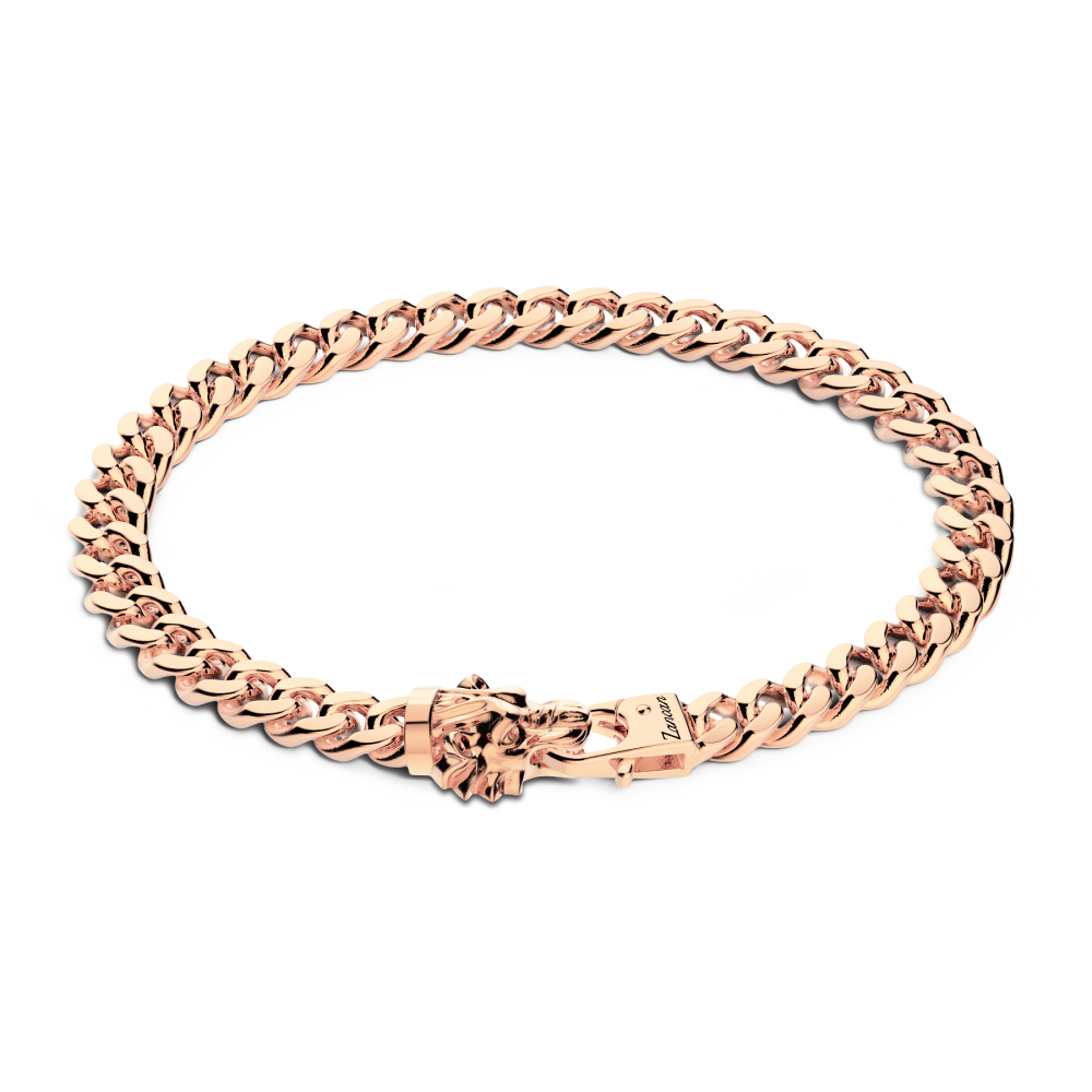 Zancan Bracciale a grumetta Zancan in argento con chiusura a testa di leone