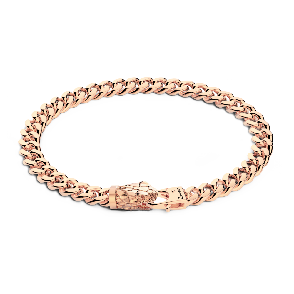 Zancan Bracciale a grumetta Zancan in argento con chiusura a testa di serpente