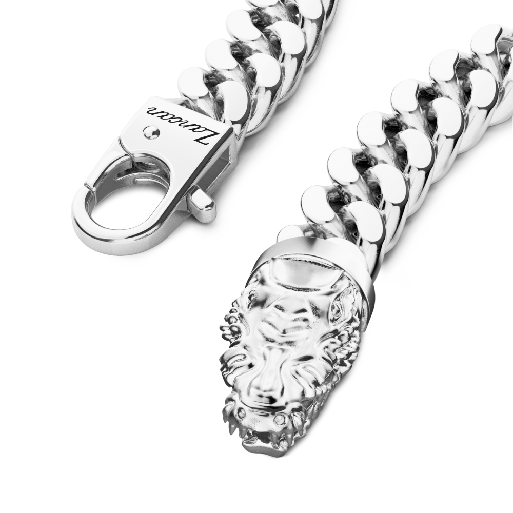 Zancan Bracciale A Grumetta Zancan In Argento Con Chiusura A Testa Di Coccodrillo