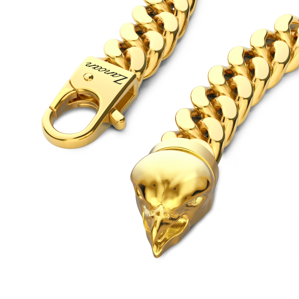 Zancan Bracciale A Grumetta Zancan In Argento Con Chiusura A Testa D'aquila