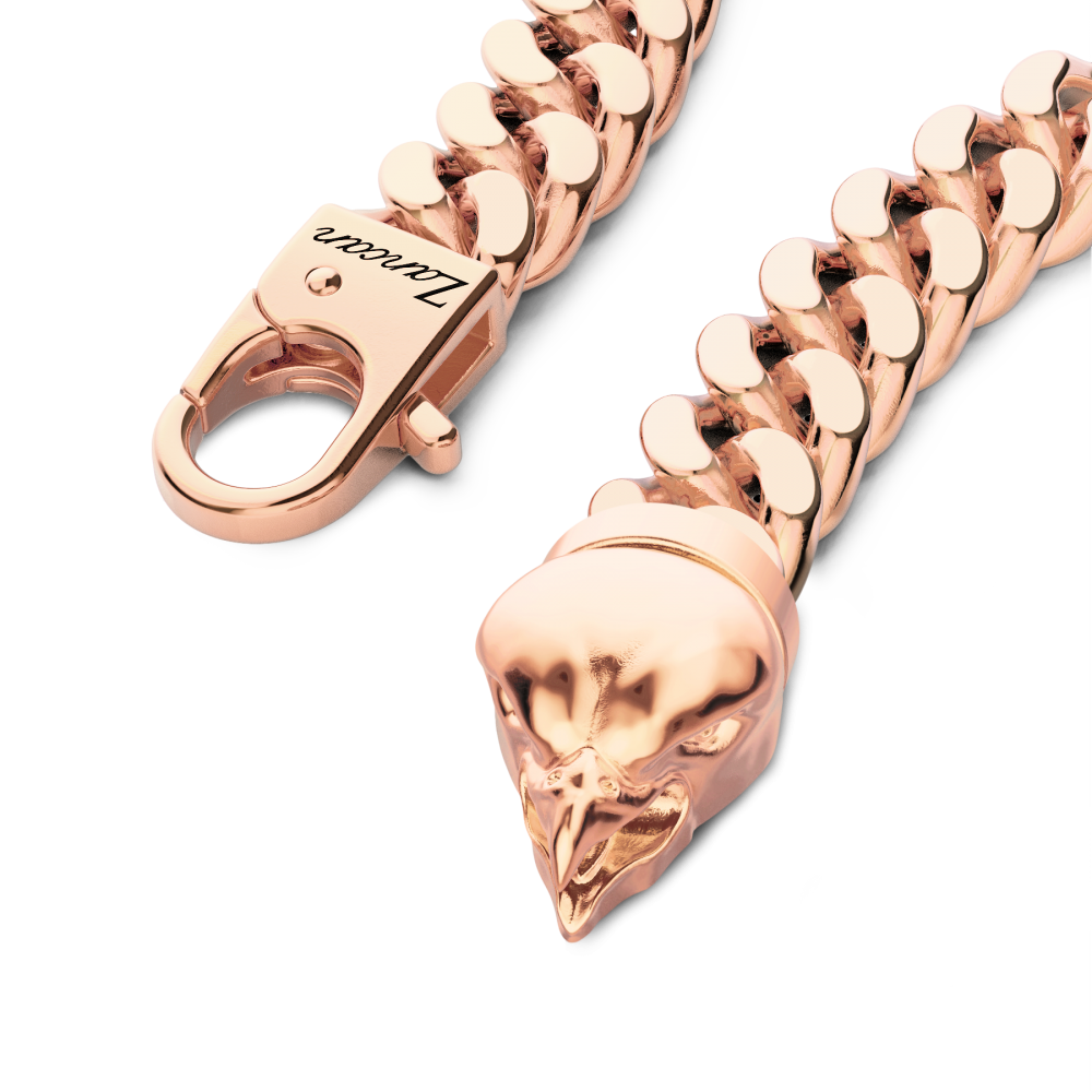 Zancan Bracciale A Grumetta Zancan In Argento Con Chiusura A Testa D'aquila