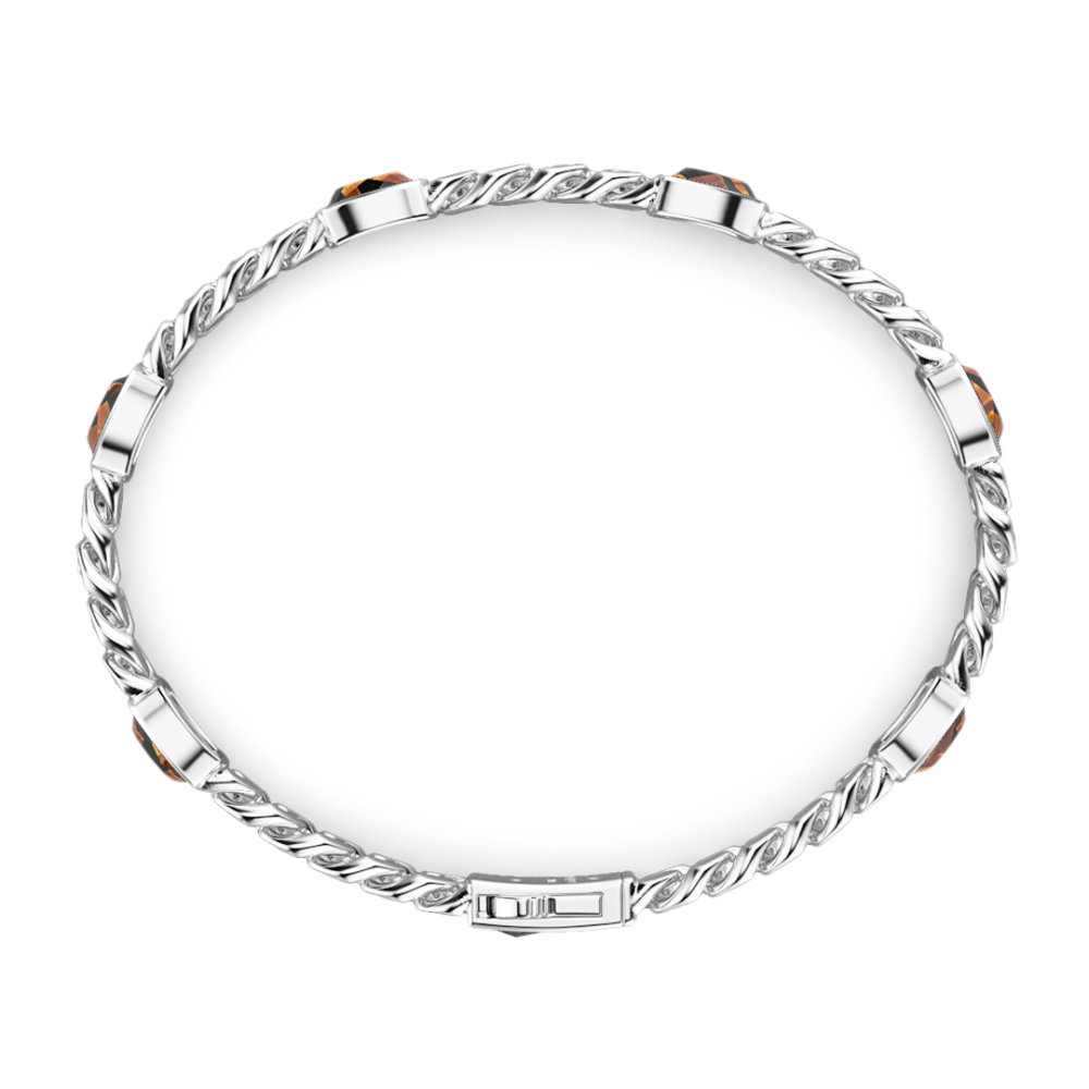 Zancan Bracciale A Grumette Zancan In Argento Con Pietre Occhio Di Tigre