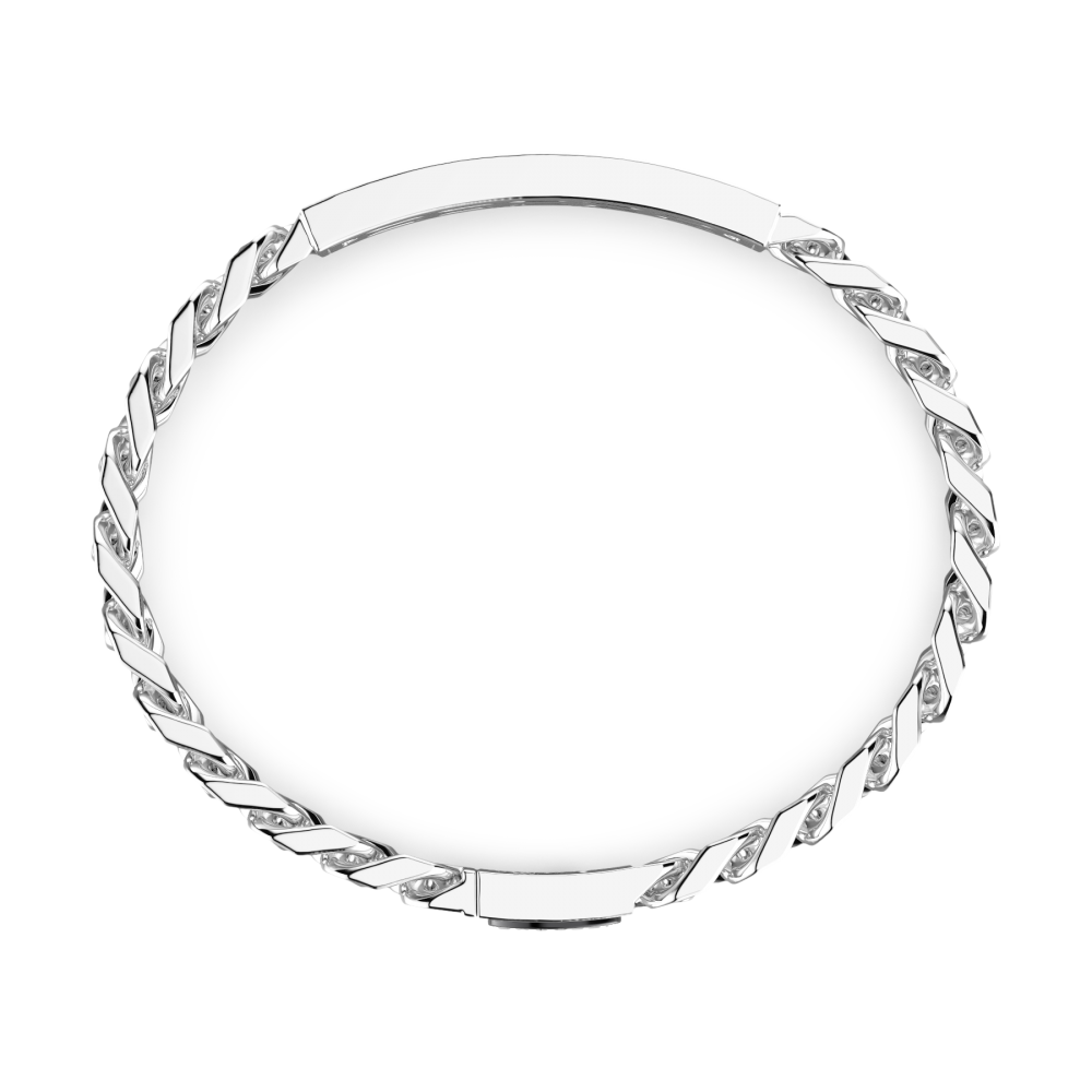 Zancan Bracciale Bugatti Groumette In Argento 925 Con Targa Centrale