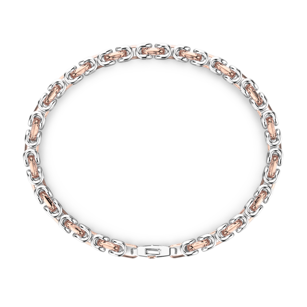 Zancan Bracciale Da Uomo Zancan Catena In Argento E Oro 18k