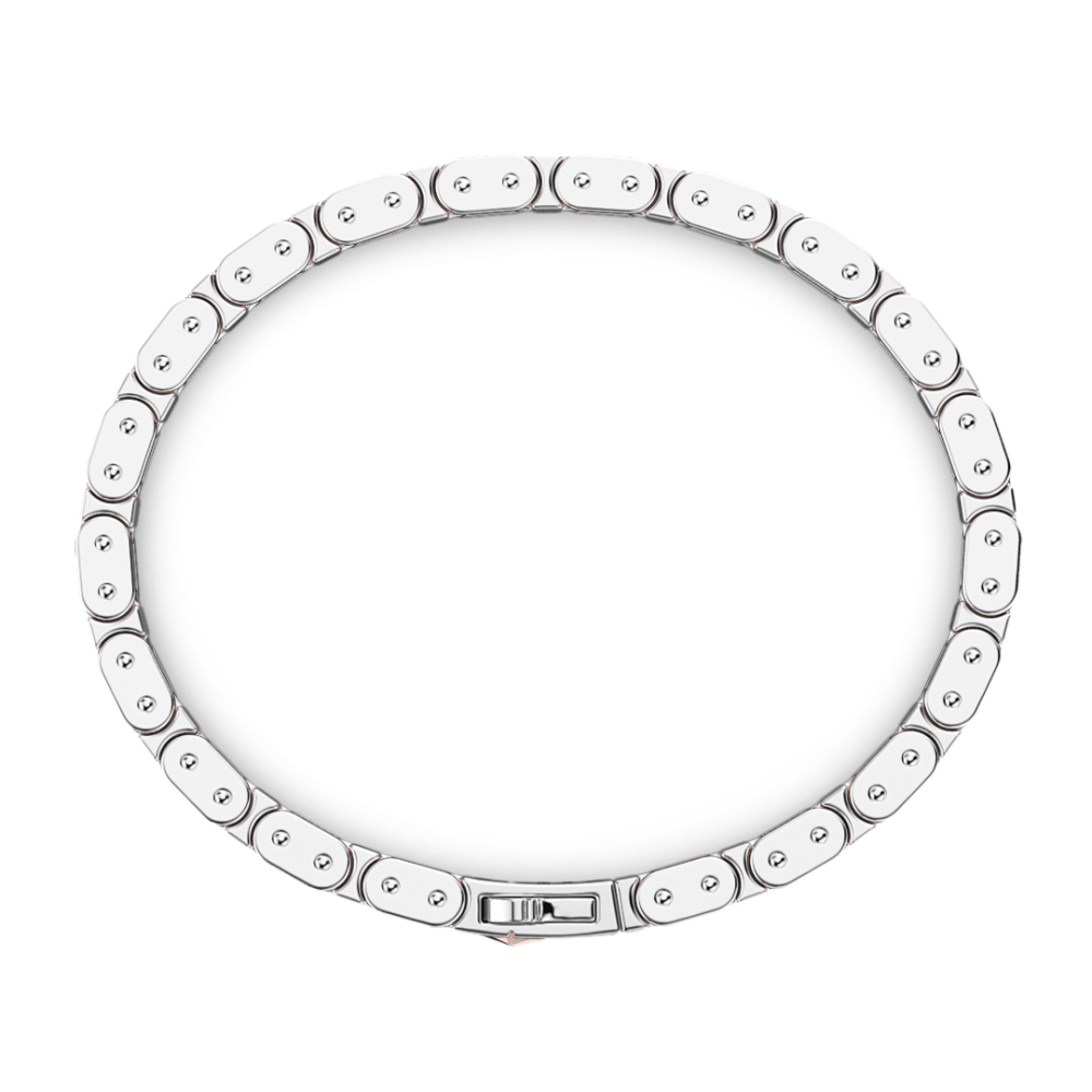Zancan Bracciale Da Uomo Zancan In Argento E Oro Rosa