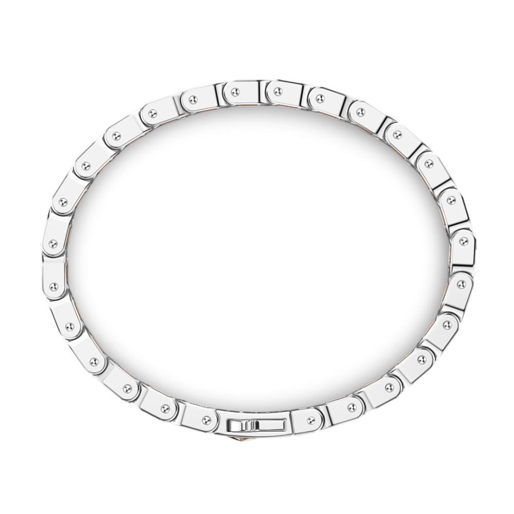 Zancan Bracciale Da Uomo Zancan In Argento E Oro Rosa
