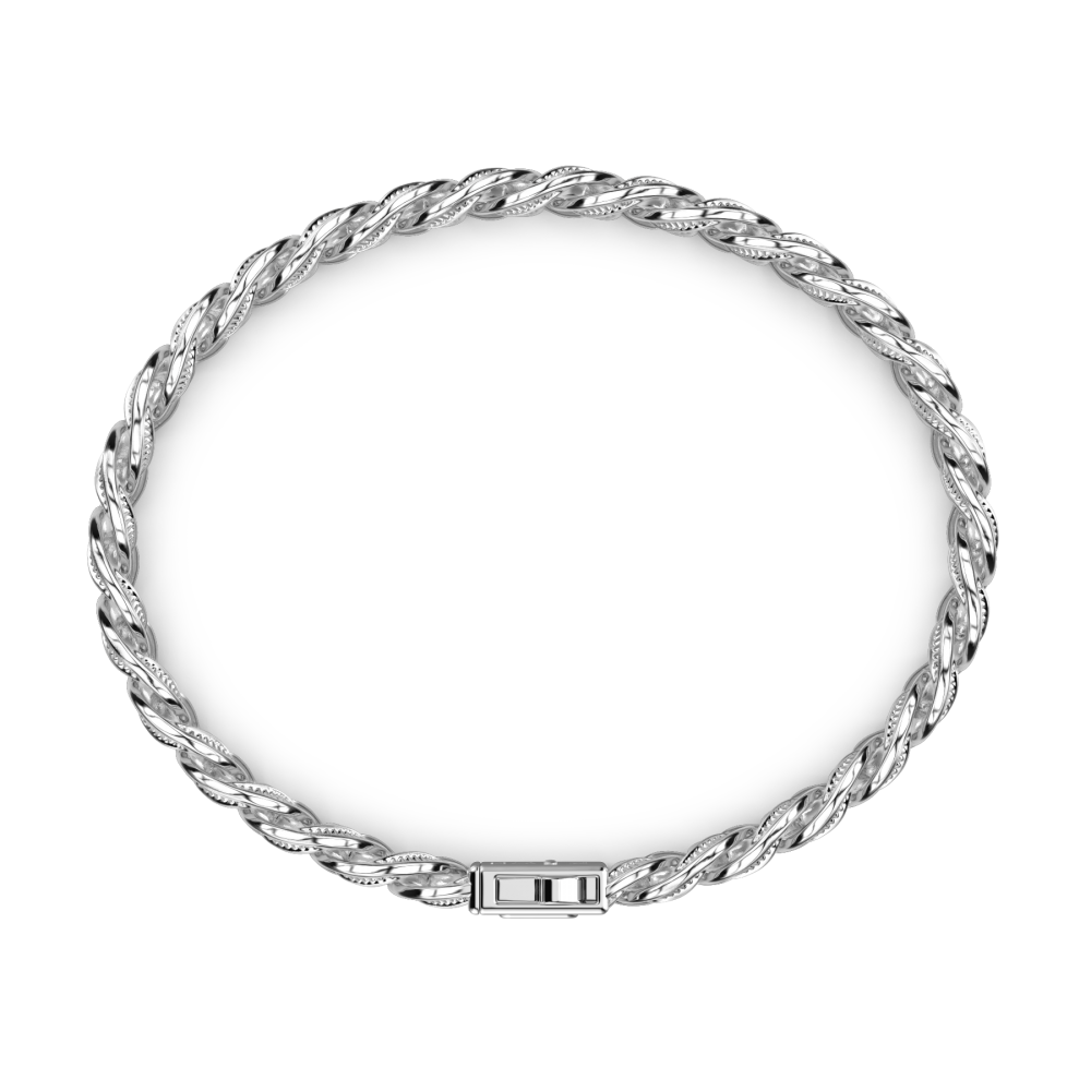 Zancan Bracciale Grumetta Zancan In Argento Con Finitura Striata