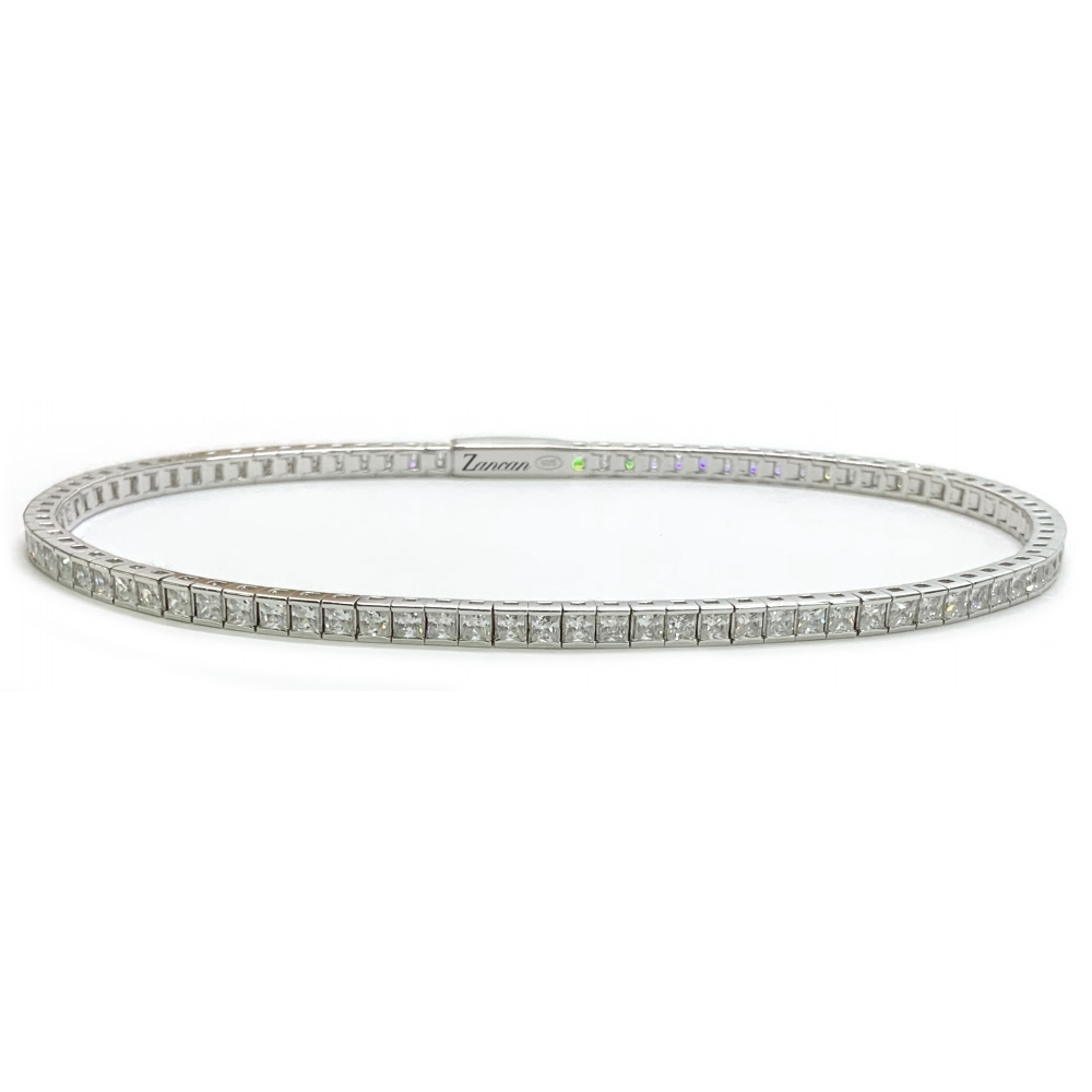 Zancan Bracciale tennis Zancan in argento e zirconi