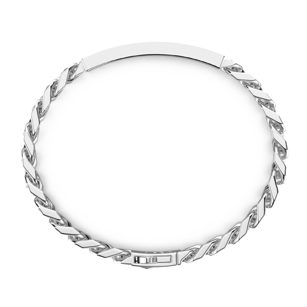 Zancan Bracciale Zancan A Grumette In Argento Con Targa