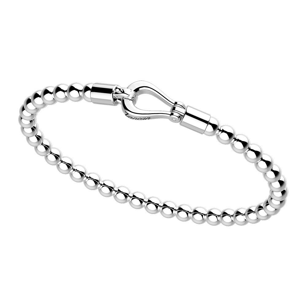 Zancan Bracciale Zancan in argento a sfere con chiusura moschettone