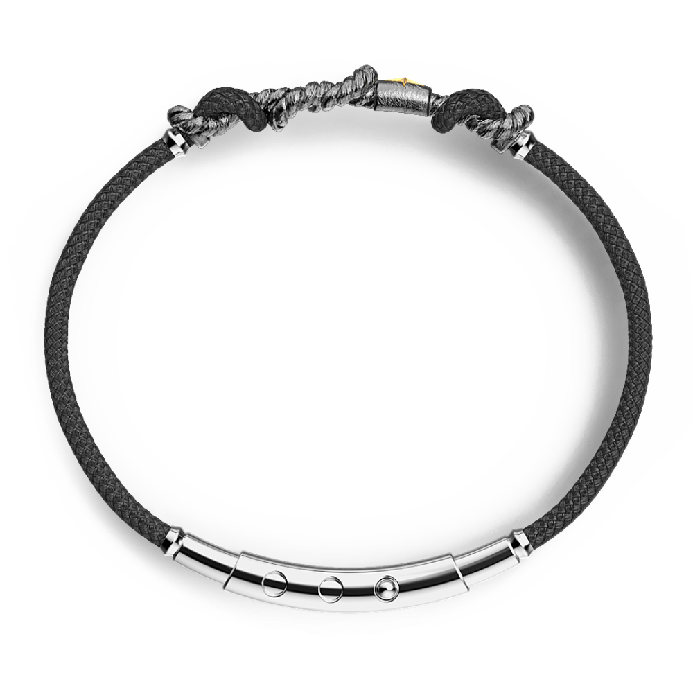 Zancan Bracciale Zancan In Argento Brunito Con Nodo