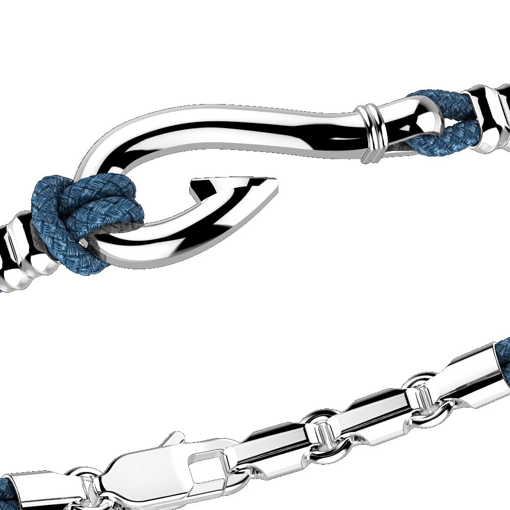 Zancan Bracciale Zancan In Argento Con Amo In Argento