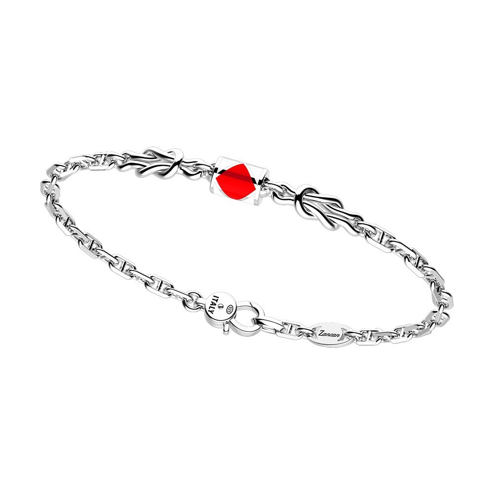 Zancan Bracciale Zancan in argento con bandiere nautiche