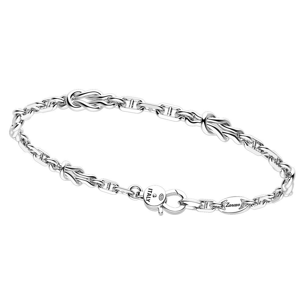 Zancan Bracciale Zancan in argento con nodi nautici