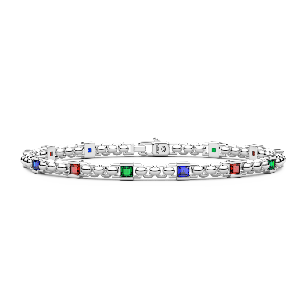 Zancan Bracciale Zancan in argento con pietre naturali