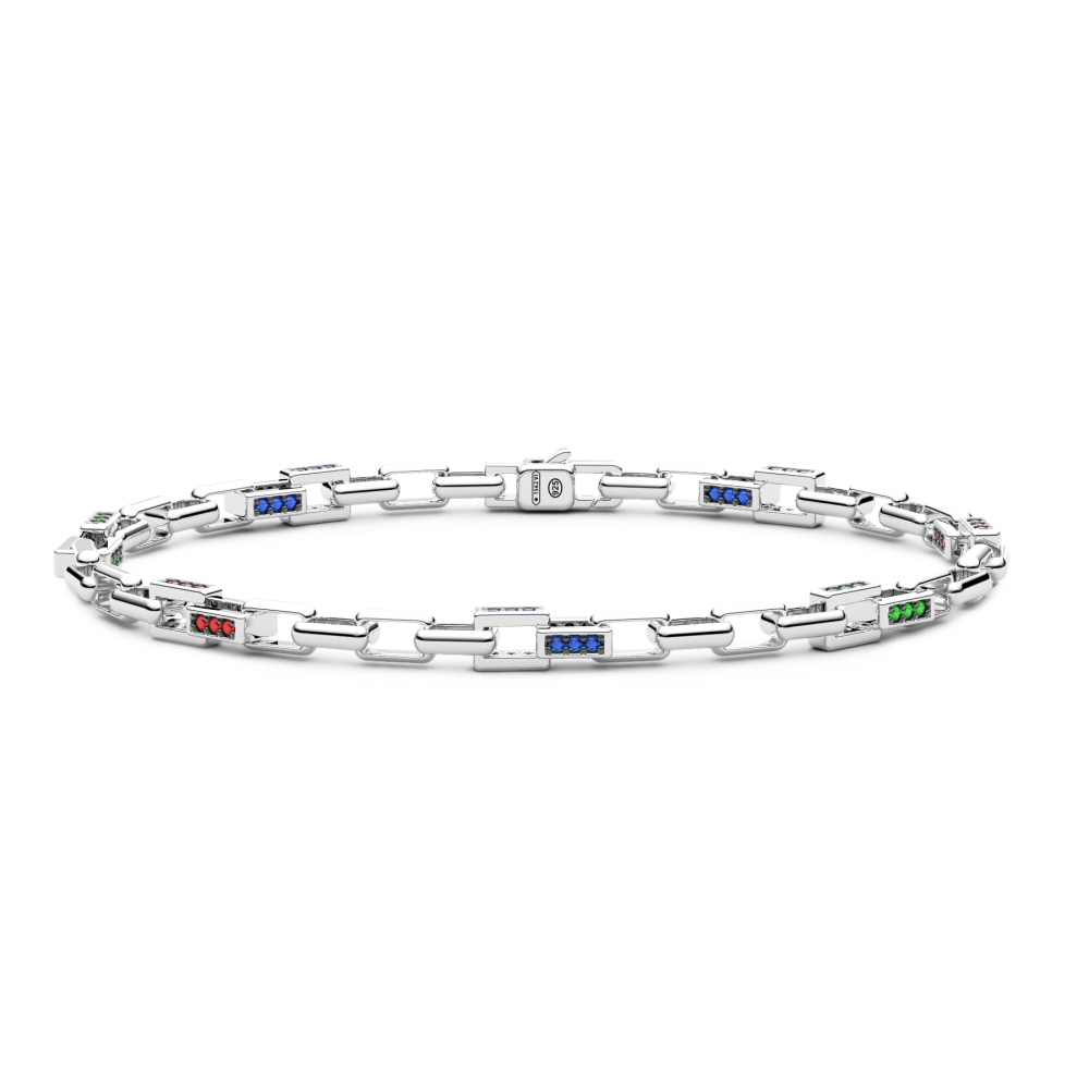 Zancan Bracciale Zancan in argento con pietre naturali