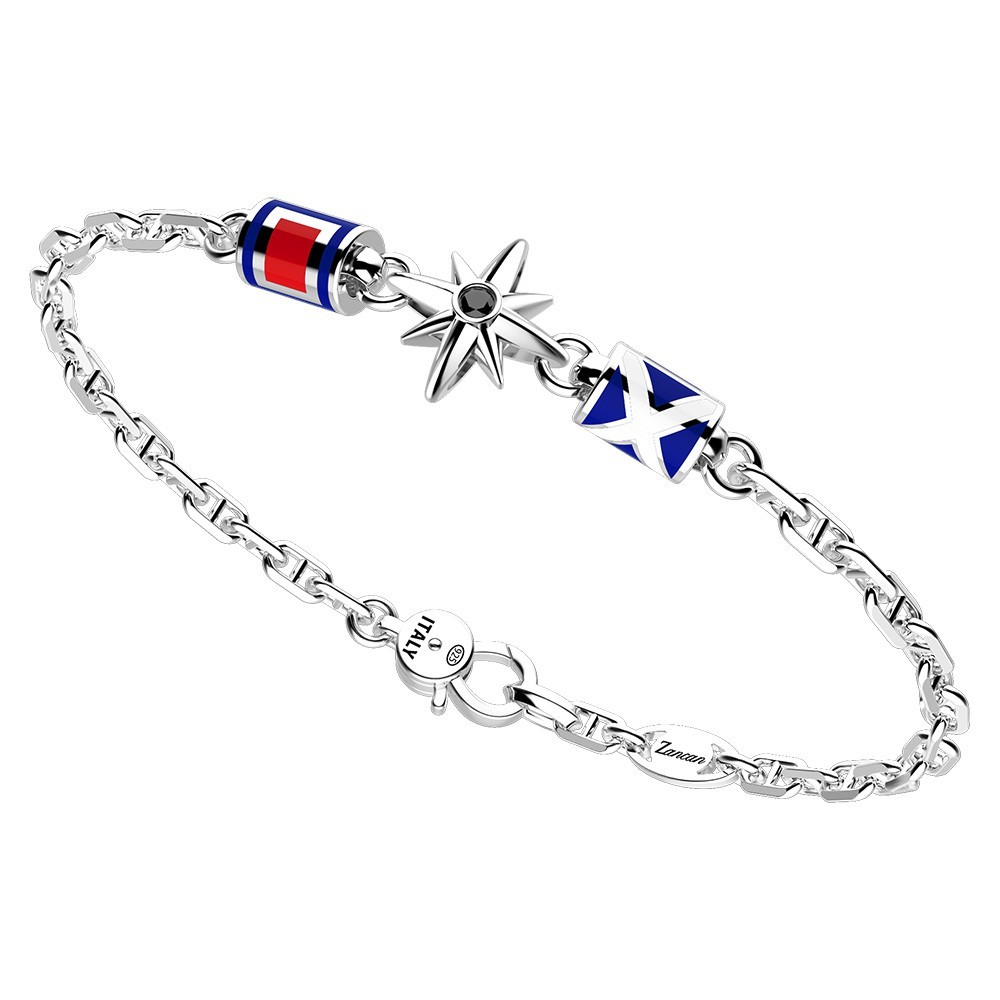 Zancan Bracciale Zancan in argento con rosa dei venti