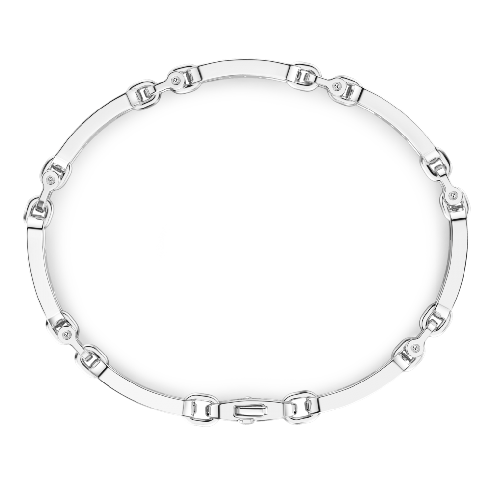 Zancan Bracciale Zancan In Argento Con Targa E Pietre Nere