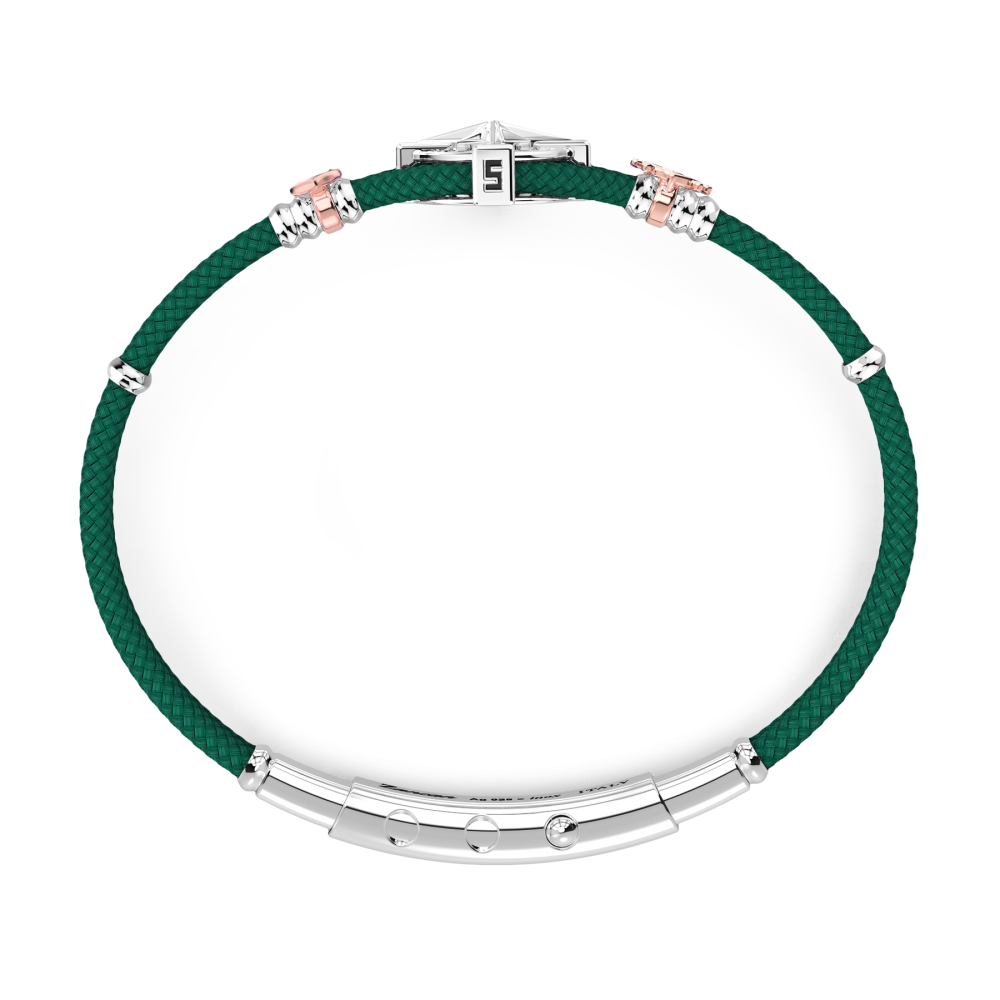 Zancan Bracciale Zancan In Kevlar Con Rosa Dei Venti