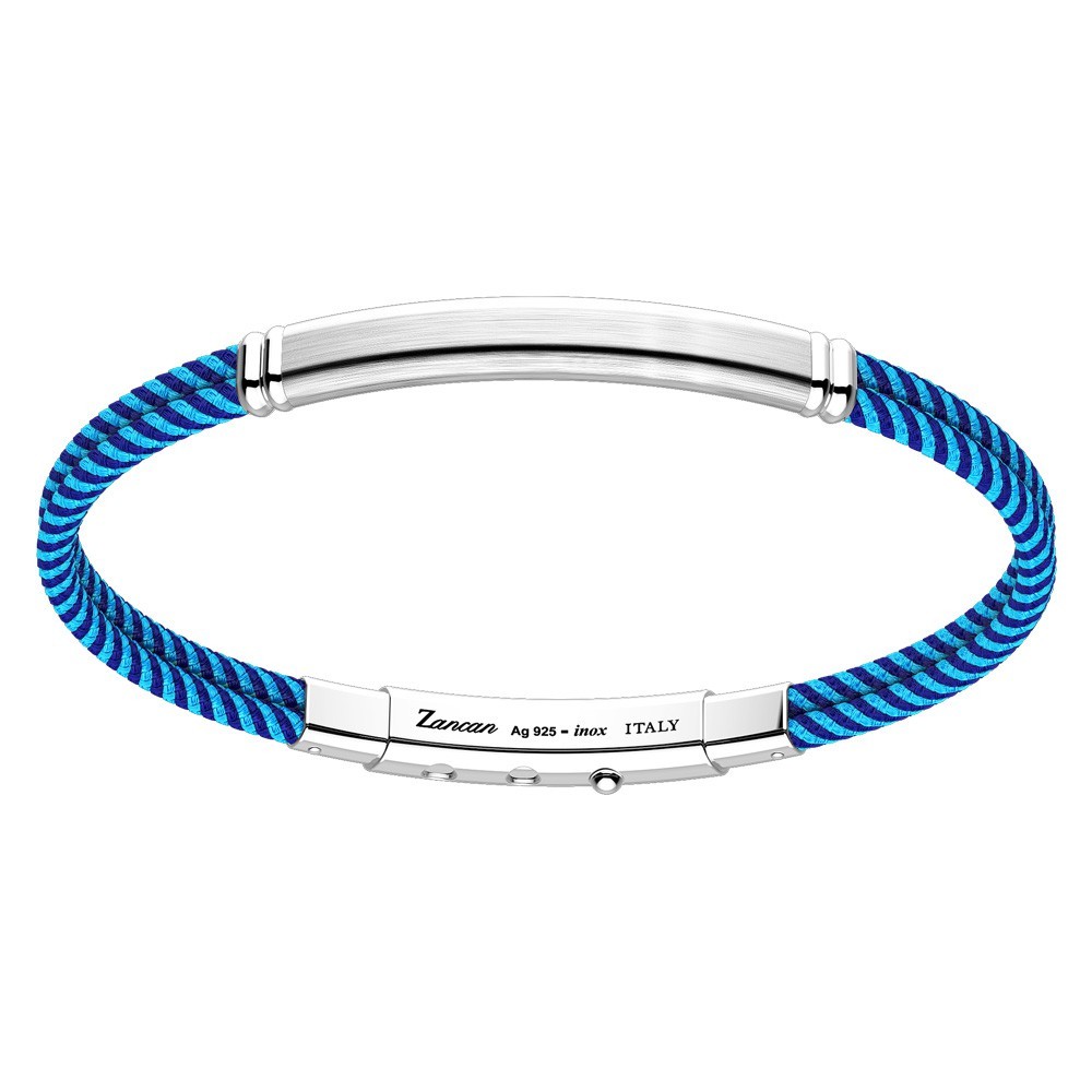 Zancan Bracciale Zancan in kevlar con targa in argento