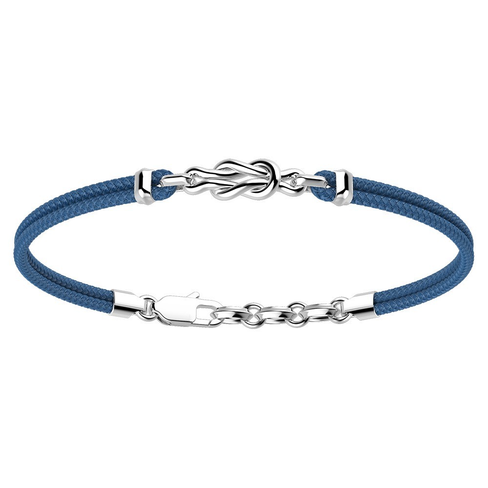Zancan Bracciale Zancan in kevlar e nodo in argento