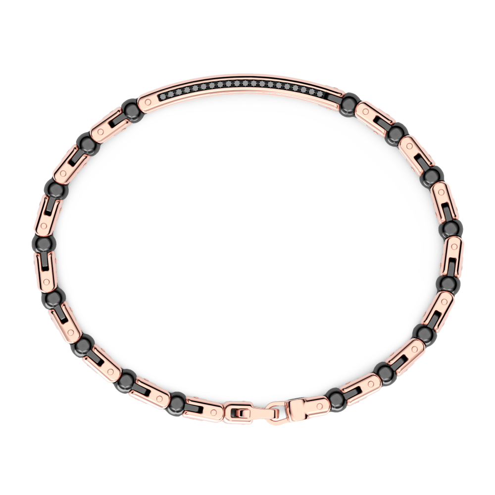 Zancan Bracciale Zancan In Oro 18kt Ceramica E Diamanti