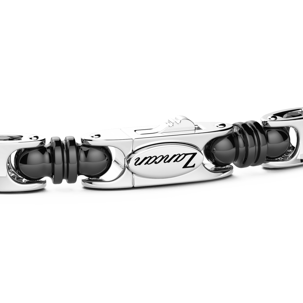 Zancan Bracciale Zancan In Oro 18kt Ceramica E Diamanti