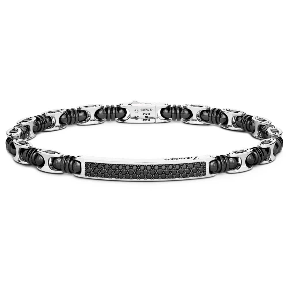Zancan Bracciale Zancan in oro 18kt ceramica e diamanti